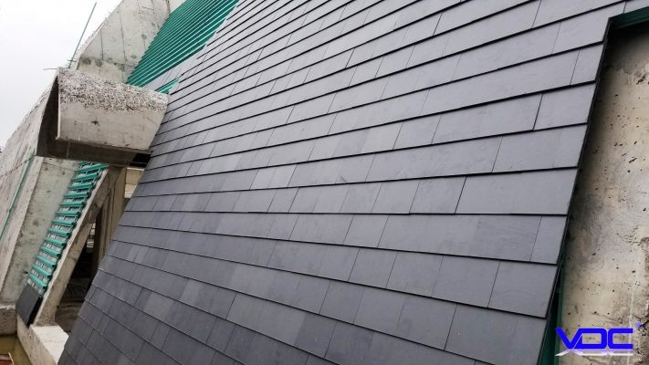 Mái đá đen tự nhiên Slate Tây Bắc 1 ngoi da den